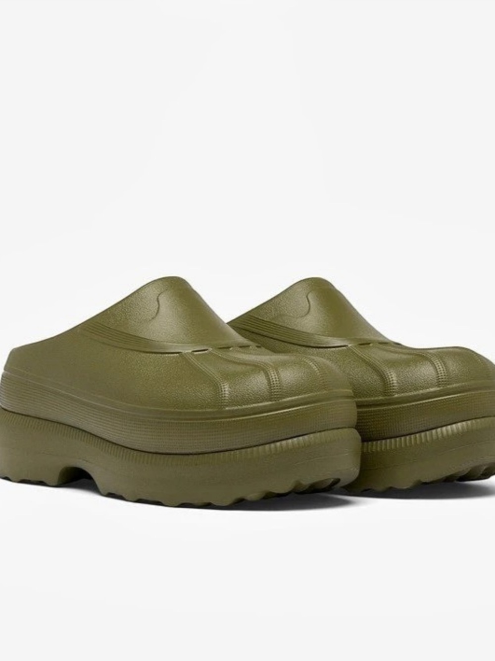 SOREL Women’s Caribou Platform Clogs Utility Green Sz 11 NEW